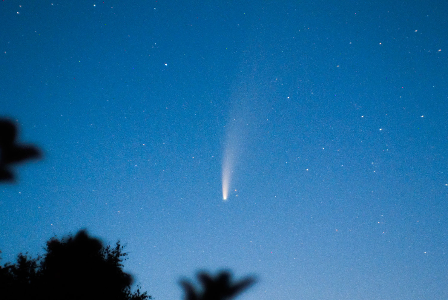 Comet NEOWISE seen from Chelyabinsk, Russia.