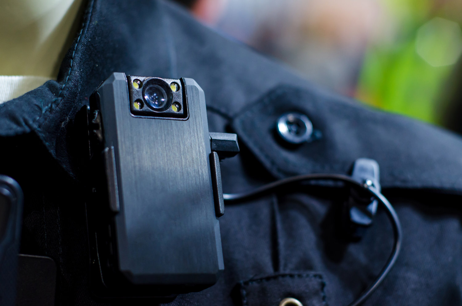 This is a close-up of a police body camera similar in function to what police throughout Washington will be using, according to new laws passed by the legislature in 2021.
