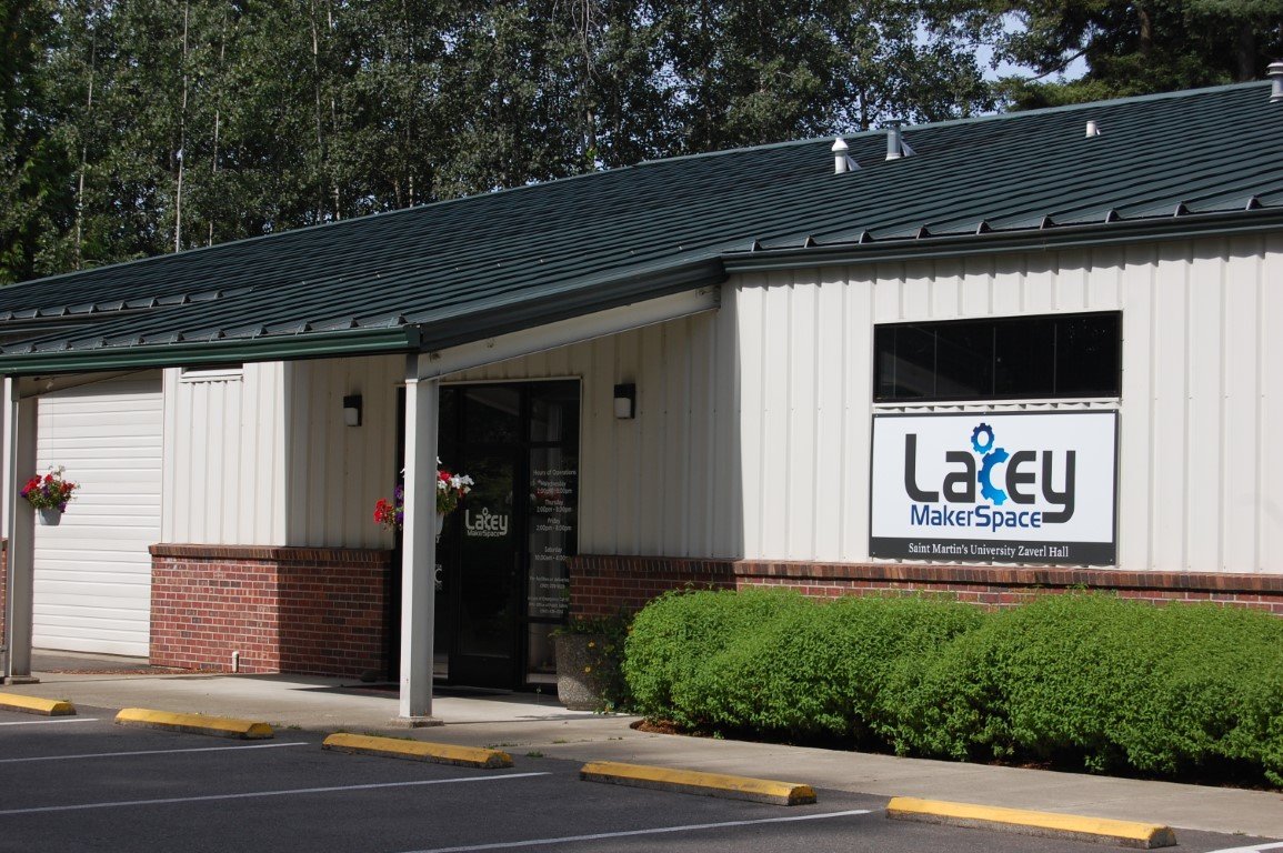 Lacey MakerSpace is located on the campus of Saint Martin's University in Lacey.