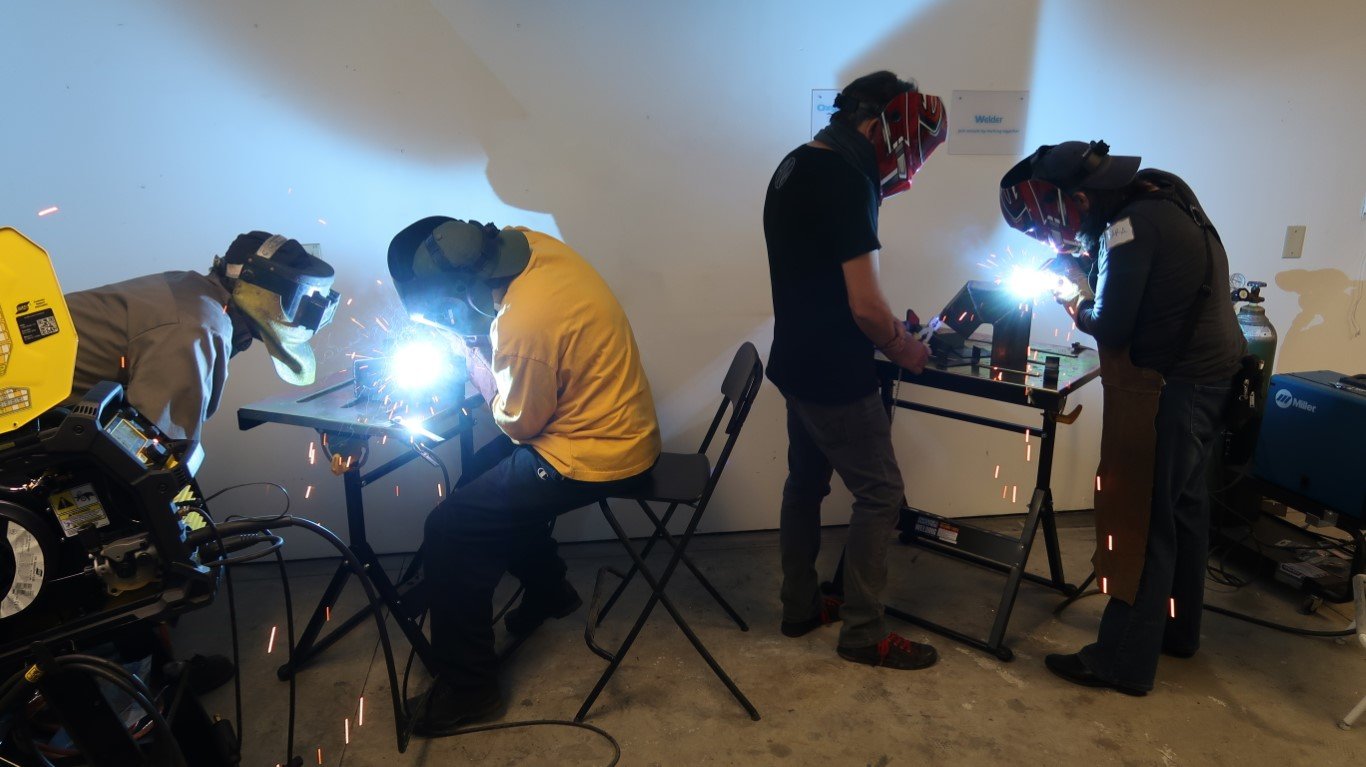 Welding is one of the skills that can be learned at Lacey MakerSpace.