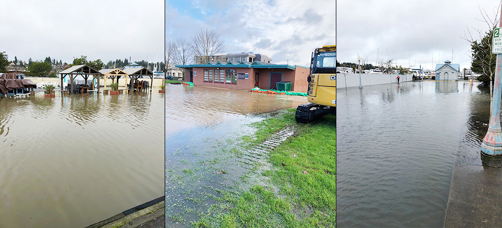 File photo showing flooding in various sites of Olympia.