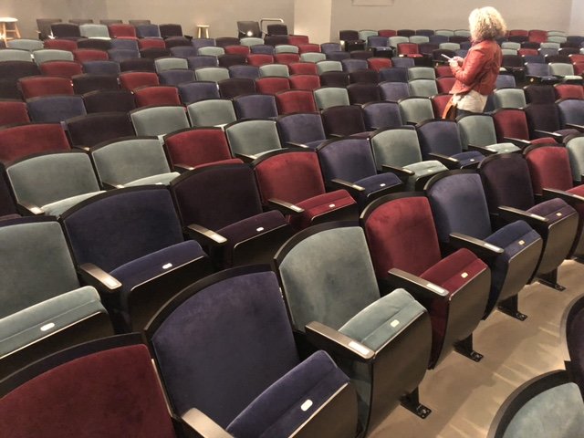 The new seats at the Washington Performance Center.