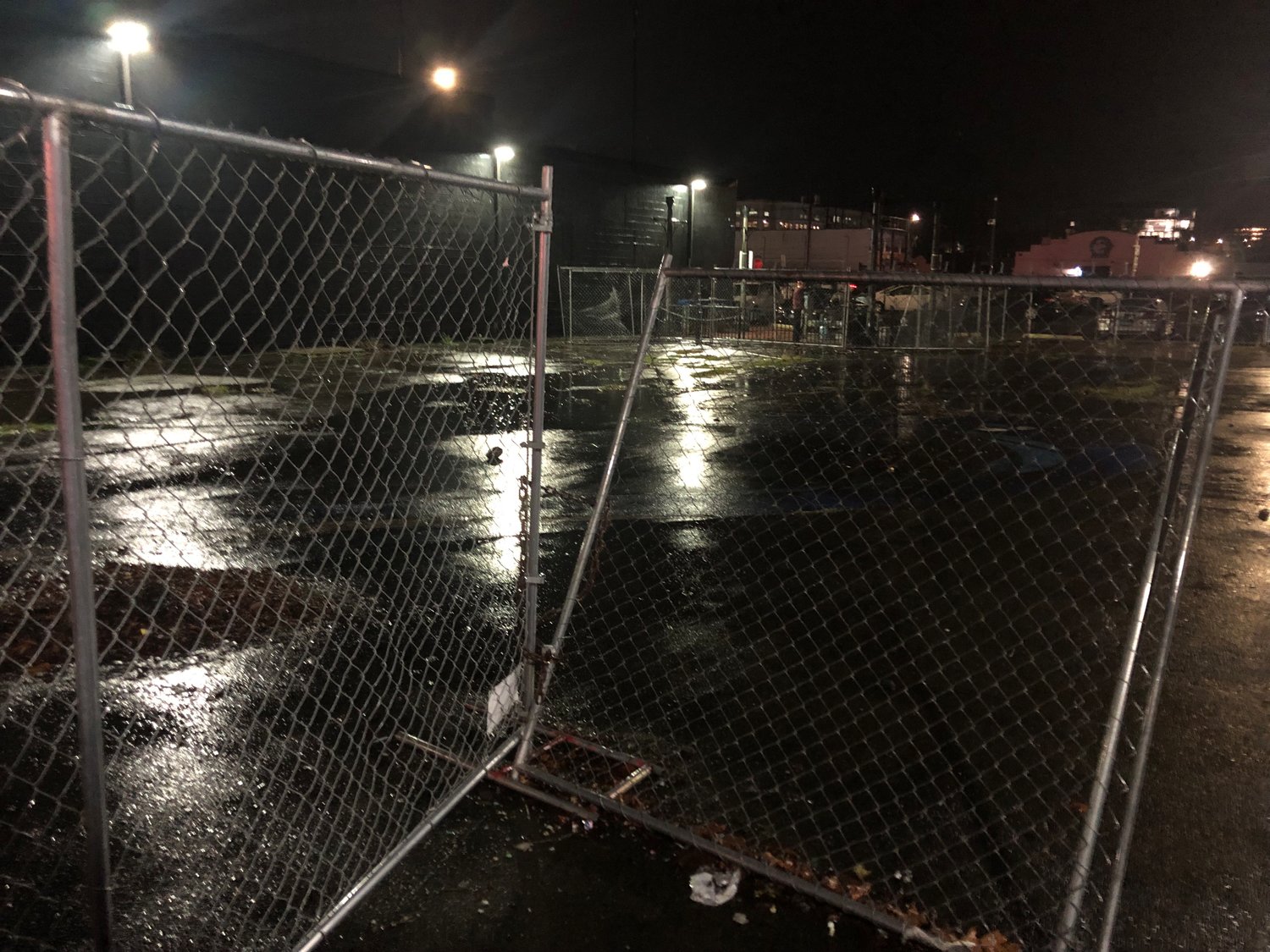 Like a scene from a New York police drama, Olympia's downtown concrete park is surrounded by chain-link fences that keep would-be users out most of the time.